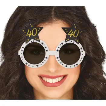 Karnevalový doplněk Brýle Jubileum s hvězdami 40 let