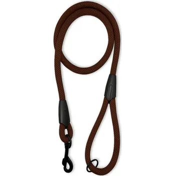 Vodítko pro psa PafDog® Klasické vodítko s poutkem na ruku, 14 mm, 5 délek, extra pevné HNĚDÉ DÉLKA VODÍTKA: 1.5 metru