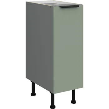 Kuchyňská skříňka 30 D CARGO BB, Spodní kuchyňská skříňka s výsuvným drátěným košem Aria aquamarine/antracit