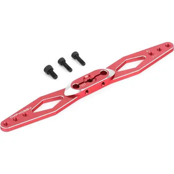 RC náhradní díl OMP Servo páka Oboustranná 114mm (4,5") 25zubů M3 - červená