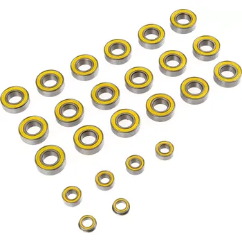 RC náhradní díl Ultimate Racing Ložiska s žlutou gum. prachovkou sada pro modely (KYOSHO/MUGEN/HYPER-7)