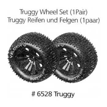 RC náhradní díl DF models Sada pneumatik pro Truggy