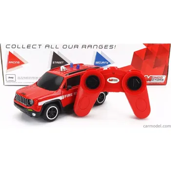 RC model auta Mondomotors Jeep Renegade Fire Engine 2017 1:24 Červená Bílá