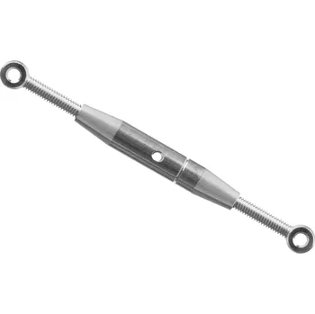 RC model Kavan Hliníkový napínák M2,5, délka 36-60mm, očka vnitřní vrtání 2,0mm, 2 ks.