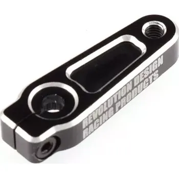 RC náhradní díl Revolution Design Hliníková servo páka 25 zubů pro XRAY XB2, 4 a 8, černá