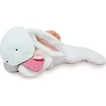 Doudou et Compagnie Paris Doudou Plyšový králík s tmavě růžovou bambulkou 80 cm