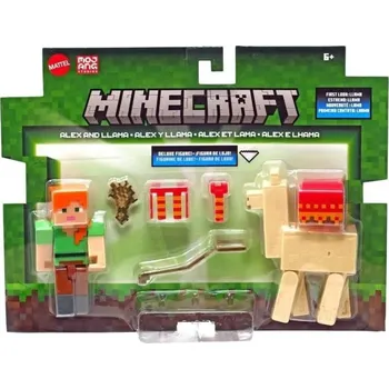 Dětské zboží Mattel Minecraft® 8 cm figurka dvojbalení ALEX a LLAMA, JCN51