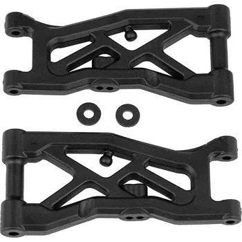 RC náhradní díl Associated B74.2 přední plastové ramena, gull wing, 1 pár