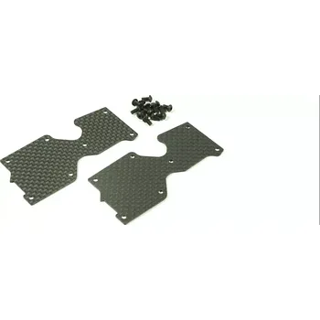 RC náhradní díl SWORKz uhlíková vzpěra spodní zadního ramena, 1,0mm, včetně šroubů, 2 ks.