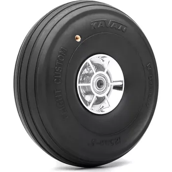 RC model Kavan Super lehké SCALE kolečko s profilem 125mm a kul. ložisky, 1 ks.