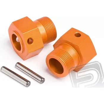 RC náhradní díl HPI Unašeč kola ALU 24x27mm (oranžová/2ks)