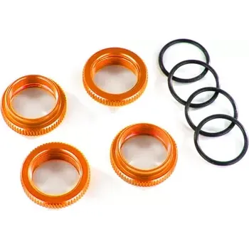 RC náhradní díl Traxxas stavěcí matice tlumiče GT-Maxx hliníková oranžová (4)