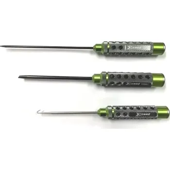 Šroubovák XCEED Sada šroubováků: ploché 3,0x150mm;5,0x120mm a háček, 3 ks. (HSS typ)