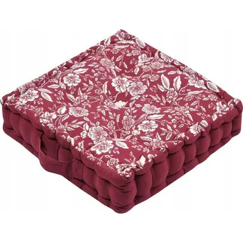 Polštář Sedací polštář na zem BIBURY červená 45x45 cm France