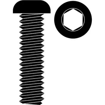 RC náhradní díl Team Corally Ocelový Inbusový šroub s čočkovitou hlavou, M3x28mm, 10 ks.