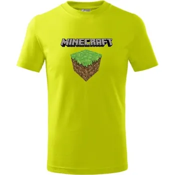 Chlapecké tričko Dětské tričko MINECRAFT 3 Velikost: 146 cm/10 let, Barva: limetková