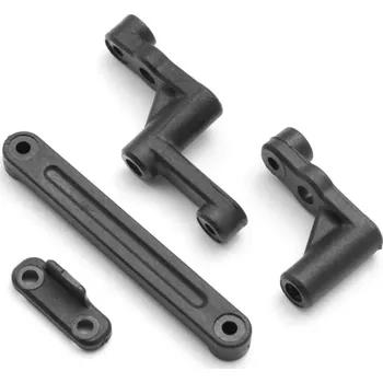 RC náhradní díl BlackZon Pouzdra řízení + Ackerman plate