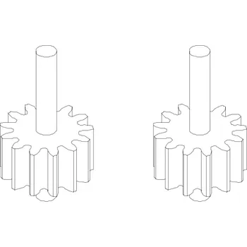 RC náhradní díl Turbo Racing Upgrade převodová kola C50 2 ks