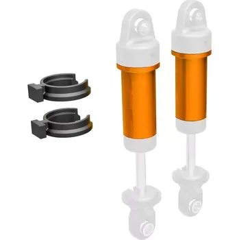 RC náhradní díl Traxxas tělo tlumiče GTM hliníkové oranžově eloxované (2)