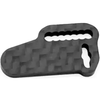 RC náhradní díl SWORKz uhlíková patka držáku LiPo sady A, 1 ks.