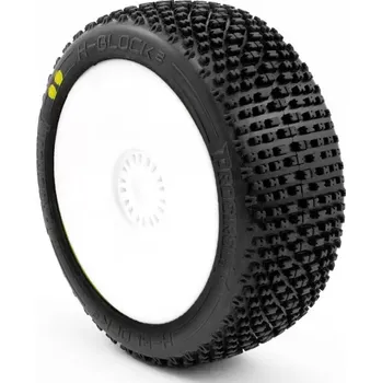 RC náhradní díl ProCircuit H-BLOCK V2 BUGGY S2 (SOFT) nalepené pneumatiky, bílé disky, 2 ks.