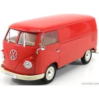 autíčko Welly Volkswagen T1 Van 1963 1:18 Red
