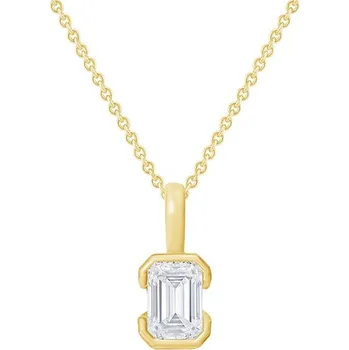 Šperk Minimalistický přívěsek ze zlata s emerald diamantem Lias