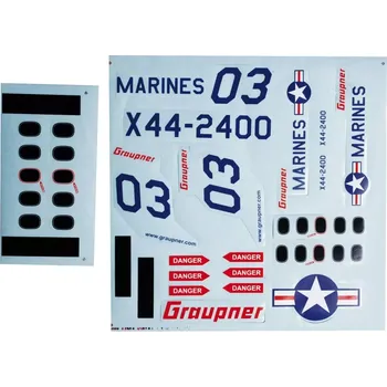 RC náhradní díl GRAUPNER modellbau Nálepky k X44