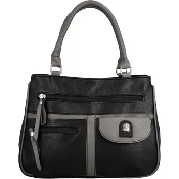 Kabelka Dámská kabelka do ruky černo/šedá - Firenze Aryana Teea černá