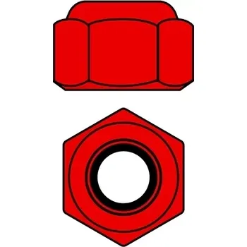 RC náhradní díl Team Corally Hliníkové Nylon STOPmatky M2 - červené - 10 ks.