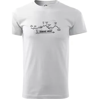 Pánské tričko Profil Žďárské vrchy - Triko extra velké (5-8XL) - 7XL ( Bílá )