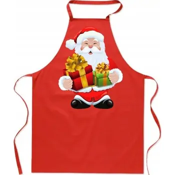 Kuchyňská zástěra Kuchyňská zástěra Santa Claus Dárek na Mikuláše a Vánoce