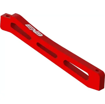 RC náhradní díl Arrma příčka šasi přední středová 98mm, hliník, červená