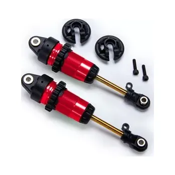 RC náhradní díl Traxxas tlumič GTR long červený PTFE TiN (2)