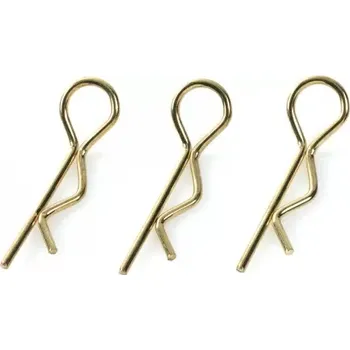 RC náhradní díl Revtec Sponka karosérie 1:8 velká zahnutá zlatá (10) - expresní doprava