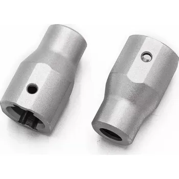 HOBBYTECH CRX zadní hliníkové náboje, stříbrné