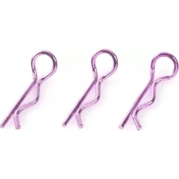 RC náhradní díl Revtec Sponka karosérie 1:8 malá zahnutá fialová (10) - expresní doprava