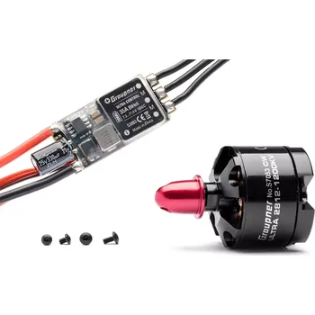 RC náhradní díl GRAUPNER modellbau Combo set Telemetrická regulace HOTT 35Amp SBEC + Ultra 2812-1200Kv pravotoč./tlač. (CW)