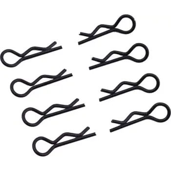 RC náhradní díl Ultimate Racing Sponky karoserie malé 1/8 - pravé a levé po 4ks. - černé