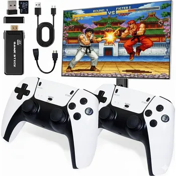 Herní konzole RETRO HERNÍ KONZOLE EMULÁTOR K TV + 2 OVLADAČE + 20000 KLASICKÝCH HER