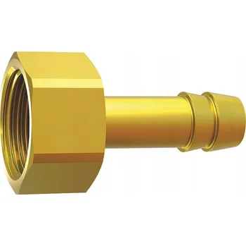 Příslušenství ke kompresoru Mosazná spojka, nátrubek 25 bar, vnitřní závit 3/8", pro hadici 10mm