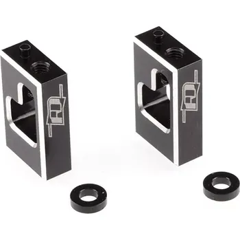 RC náhradní díl Revolution Design B6.3 LCG hliníkový servo držák (černý)