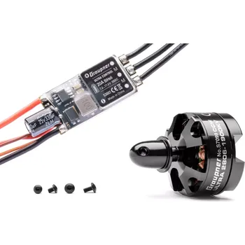 RC náhradní díl GRAUPNER modellbau Combo set Telemetrická regulace HOTT 20Amp SBEC + Ultra 2806-1900Kv levotočivá (CCW)