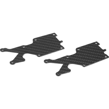 RC náhradní díl SWORKz uhlíková vzpěra spodní zadního ramena, ABS, 2,0mm, včetně šroubů, 2 ks.