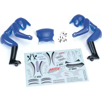 RC náhradní díl GM RACING Figurka jezdce včetně nálepek, modrá