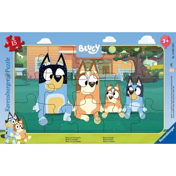 Ravensburger RAVENSBURGER Puzzle deskové Bluey 15 dílků 25x15cm skládačka