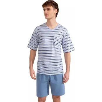 Pánské pyžamo Pánské pyžamo 496/51 REGINA modrá světlá XXL