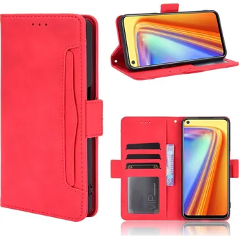 Pouzdro na tablet VSECHNONAMOBIL 126151 SLOT Peněženkový obal pro Realme 7 červený