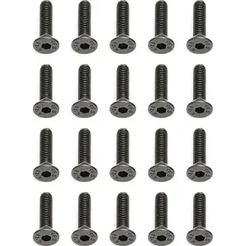 RC náhradní díl Associated M3x12mm, Imbus šrouby s zápustnou hlavou, 10 ks.
