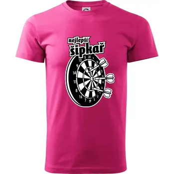 Pánská móda Nejlepší šipkař - Klasické pánské triko vyšší gramáže - S ( Purpurová )